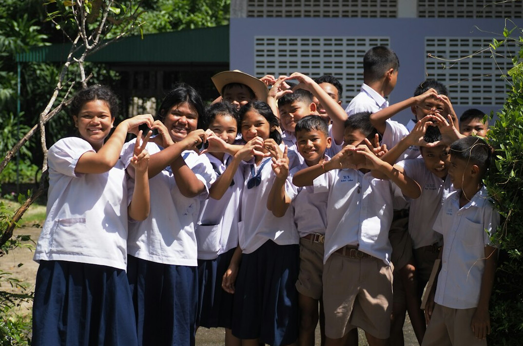 group of students learning