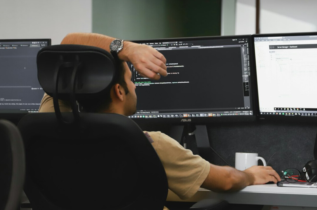 developer taking break