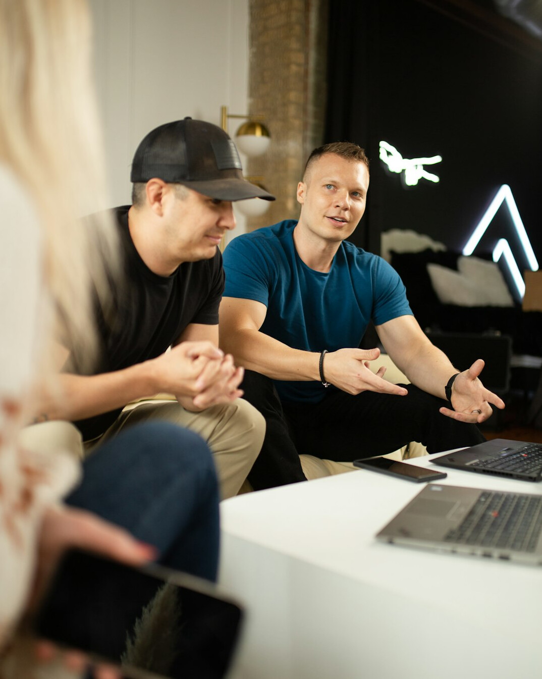 team of developers discussing