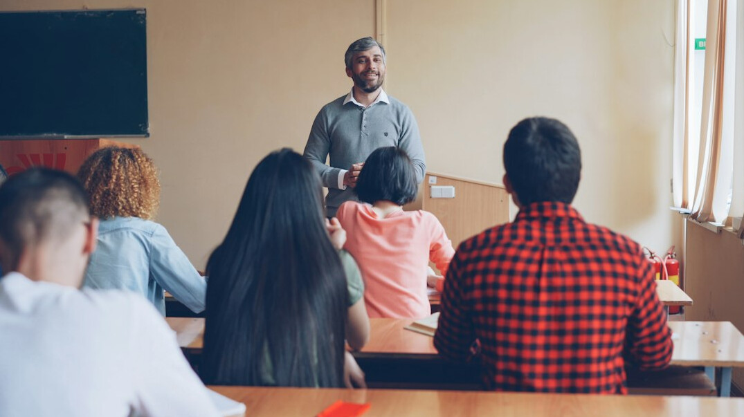 group discussion in classroom