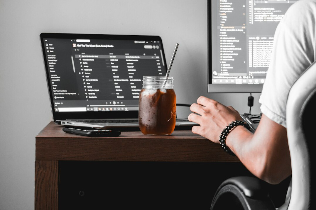 successful programmer at work